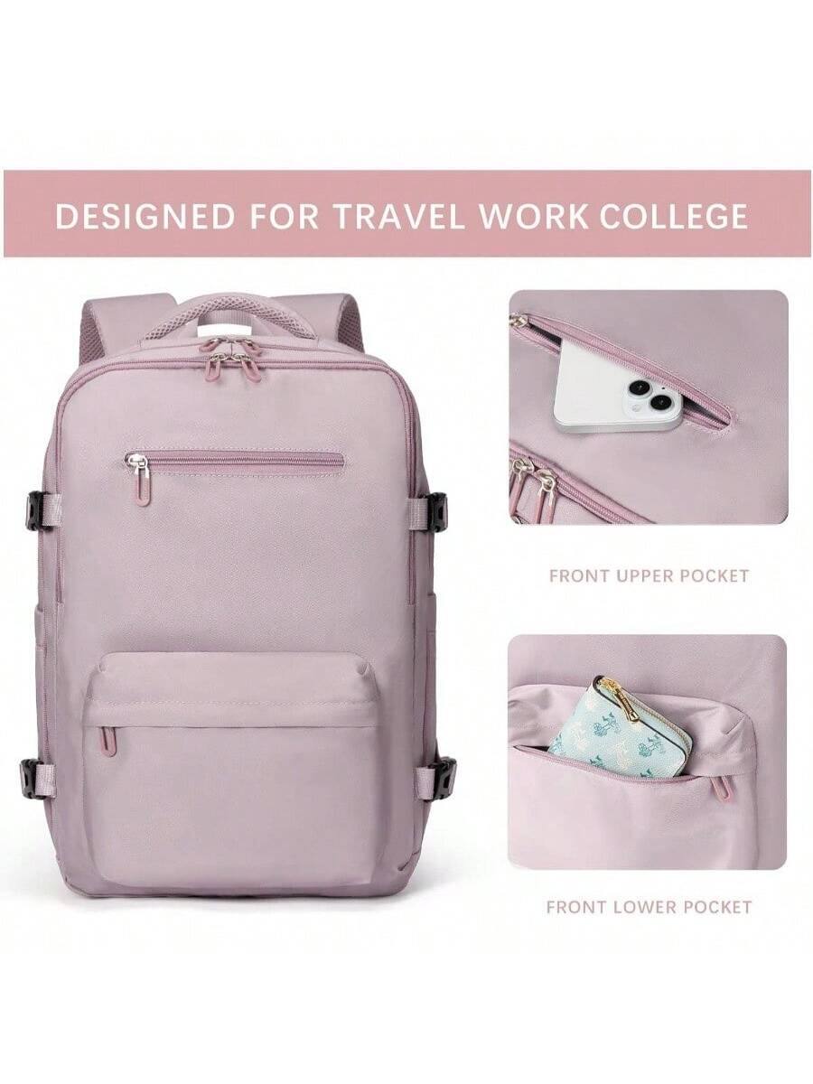 DESIGNED FOR TRAVEL WORK COLLEGE

FRONT UPPER POCKET

FRONT LOWER POCKET