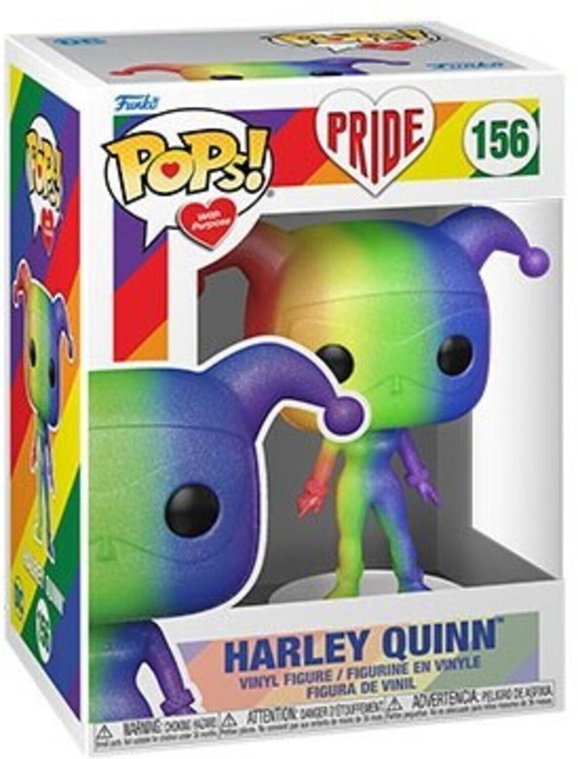 Frnks POP! PRIDE 156 HARLEY QUINN FIGURINE EN VINYLE FIGURE VINYL DE VINIL FIGURA ADVERTENCIA KER DEAUOA MOUDE A A ATTENTION FDAC BAAN0NG 203