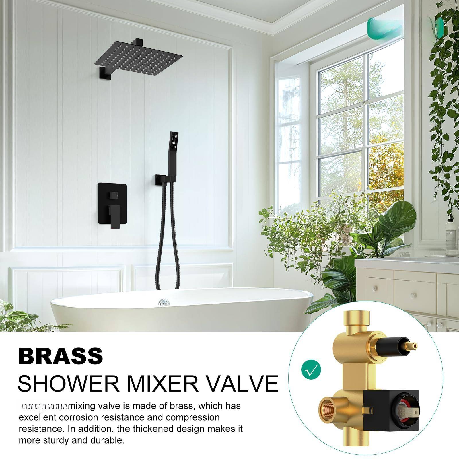 BRASS SHOWER MIXER VALVE

The mixing valve is made of brass, which has excellent corrosion resistance and compression resistance. In addition, the thickened design makes it more sturdy and durable.