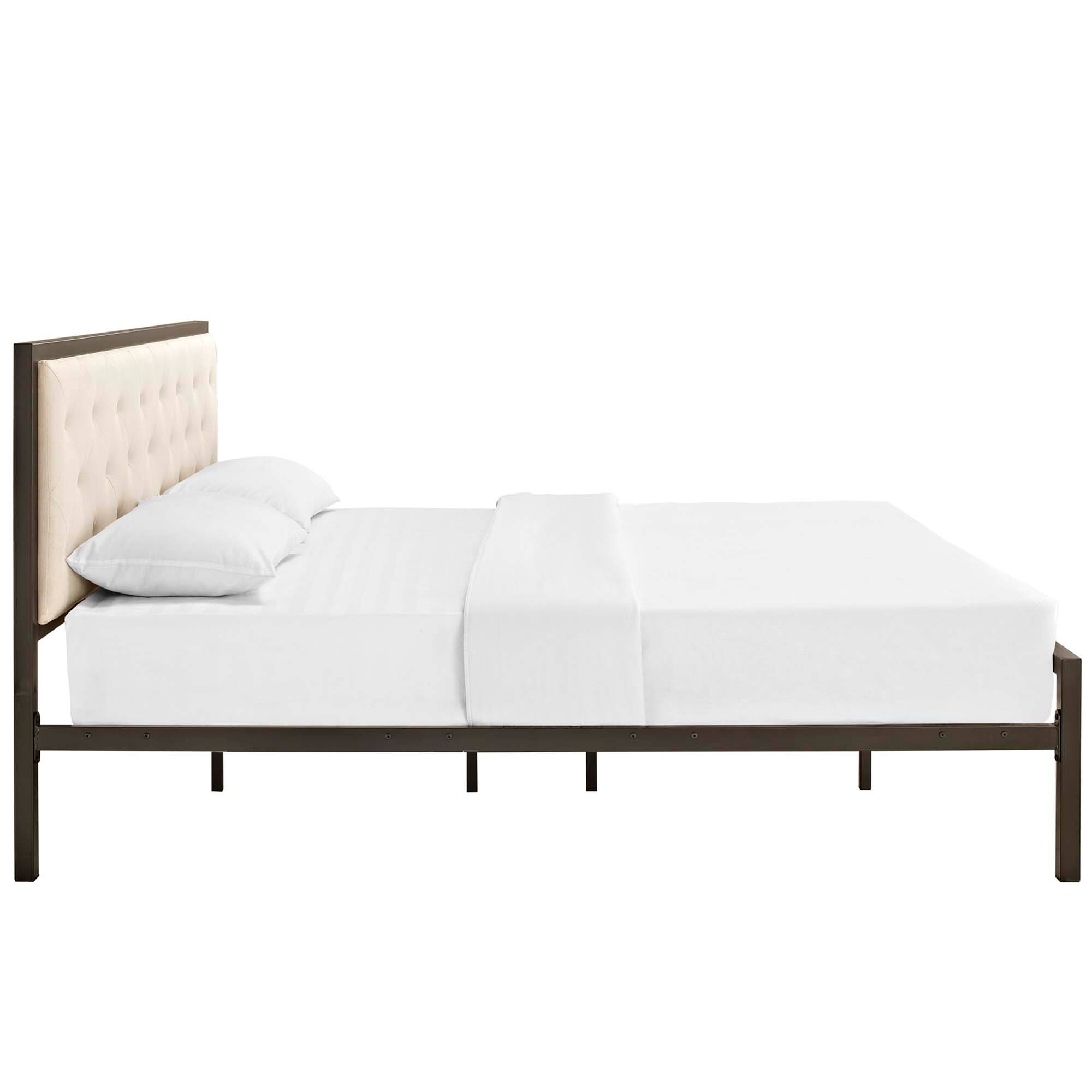 Back. Modway - Alina Platform Twin Bed Frame - White.