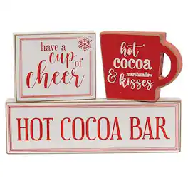 BreeBe - 3/Set Hot Cocoa Bar Blocks - Red, White