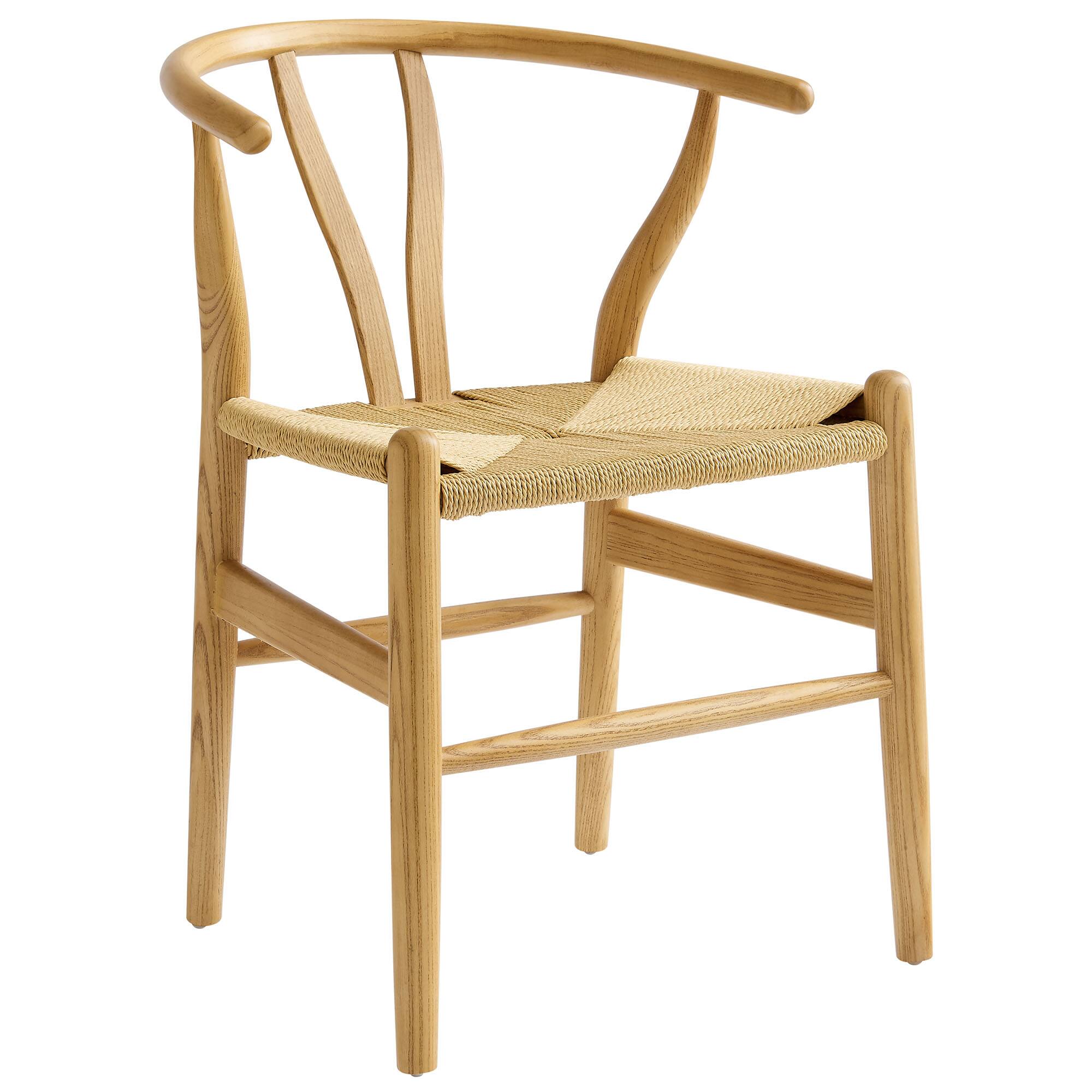 Amish 29" Wood Dining Chair by Modway - Brown