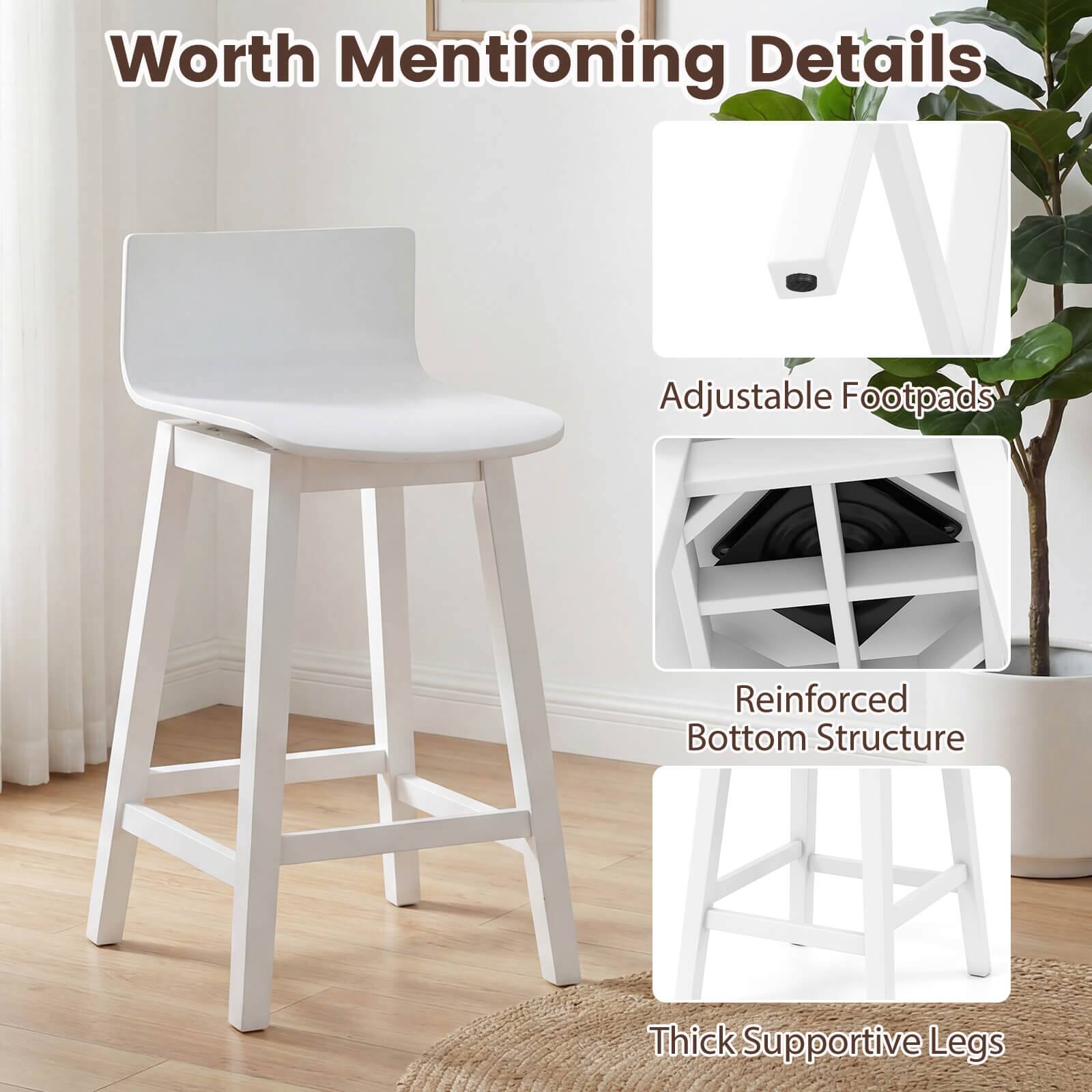 Worth Mentioning Details

- Adjustable Footpads
- Reinforced Bottom Structure
- Thick Supportive Legs