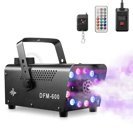 Front. Cozy Serene - Fog Machine Party Smoke Wired Remote Control Dfm-400s Stage Festival Christmas Thanksgiving Parties Show Fog Machine For - DFM-600.