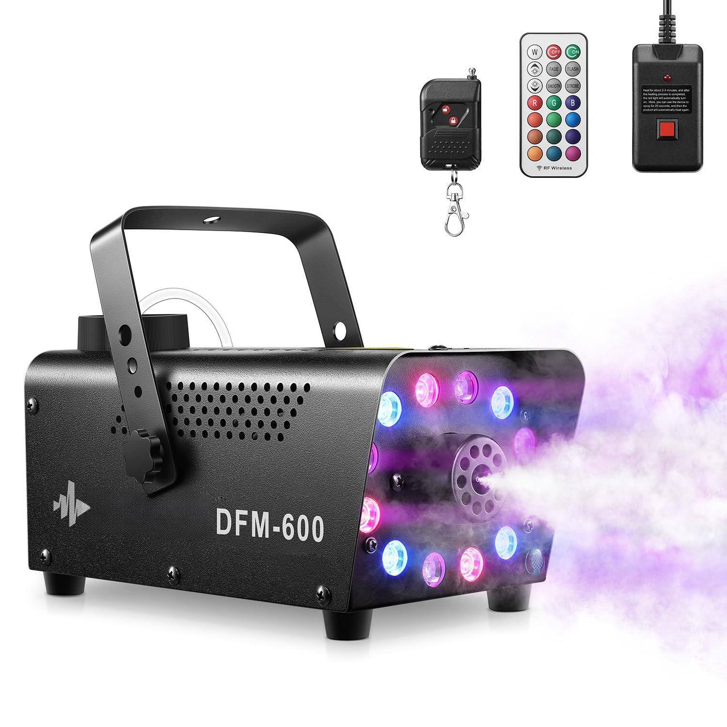 Front. Cozy Serene - Fog Machine Party Smoke Wired Remote Control Dfm-400s Stage Festival Christmas Thanksgiving Parties Show Fog Machine For - DFM-600.