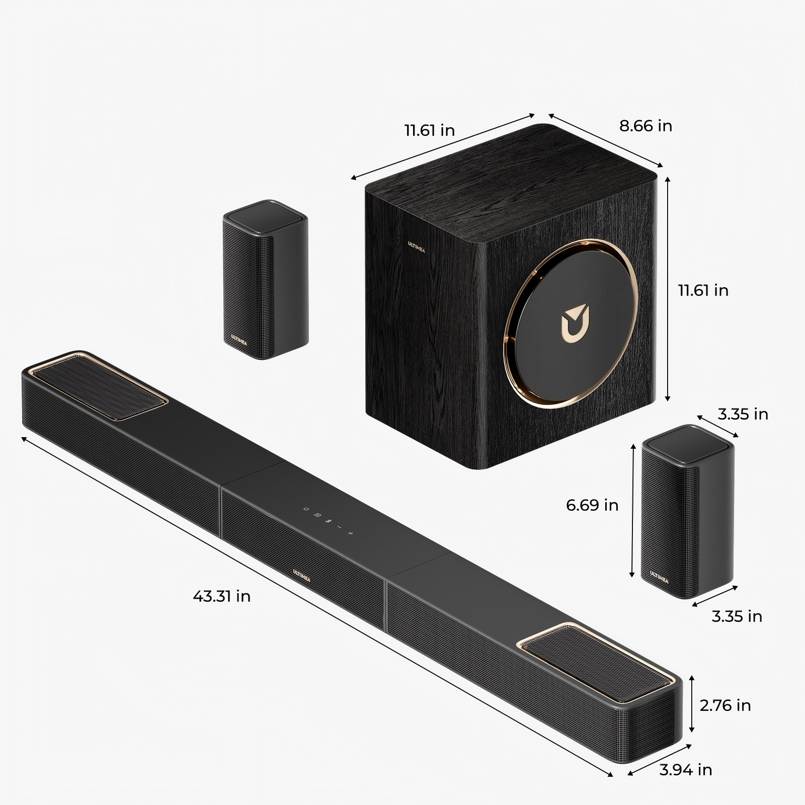11.61 in  
8.66 in  
11.61 in  
3.35 in  
6.69 in  
43.31 in  
3.35 in  
2.76 in  
3.94 in
