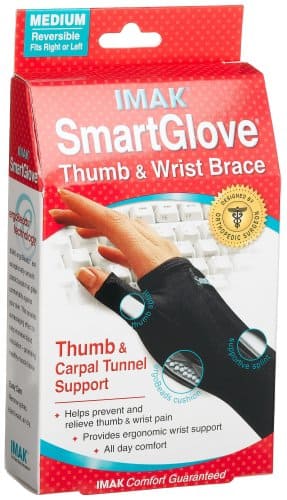 IMAK - Smart Glove, Thumb Support, Carpal Tunnel Support, Wrist Stabilizer, Medium, 2-Pack - Black price history on PriceWatchPro
