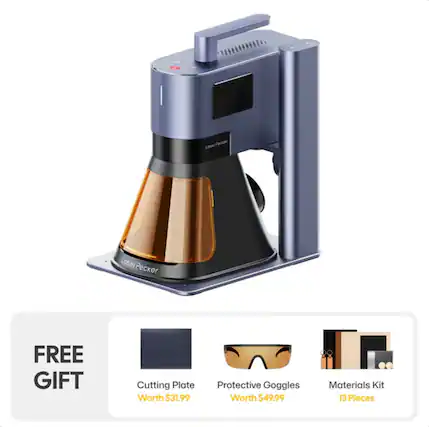 LaserPecker Laser FREE GIFT Cutting Plate Worth $31.99 Protective Goggles Worth $49.99 Materials Kit 13 Pieces