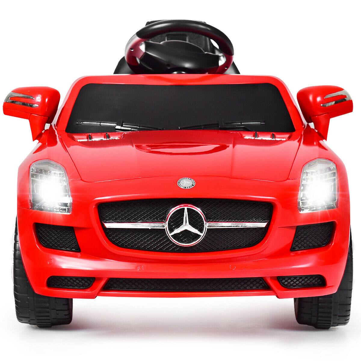 Alt View 1. Gymax - Gymax Kids Ride on Car Mercedes-Benz SLS w/ R/C Parental Remote Control MP3 Red - Red.