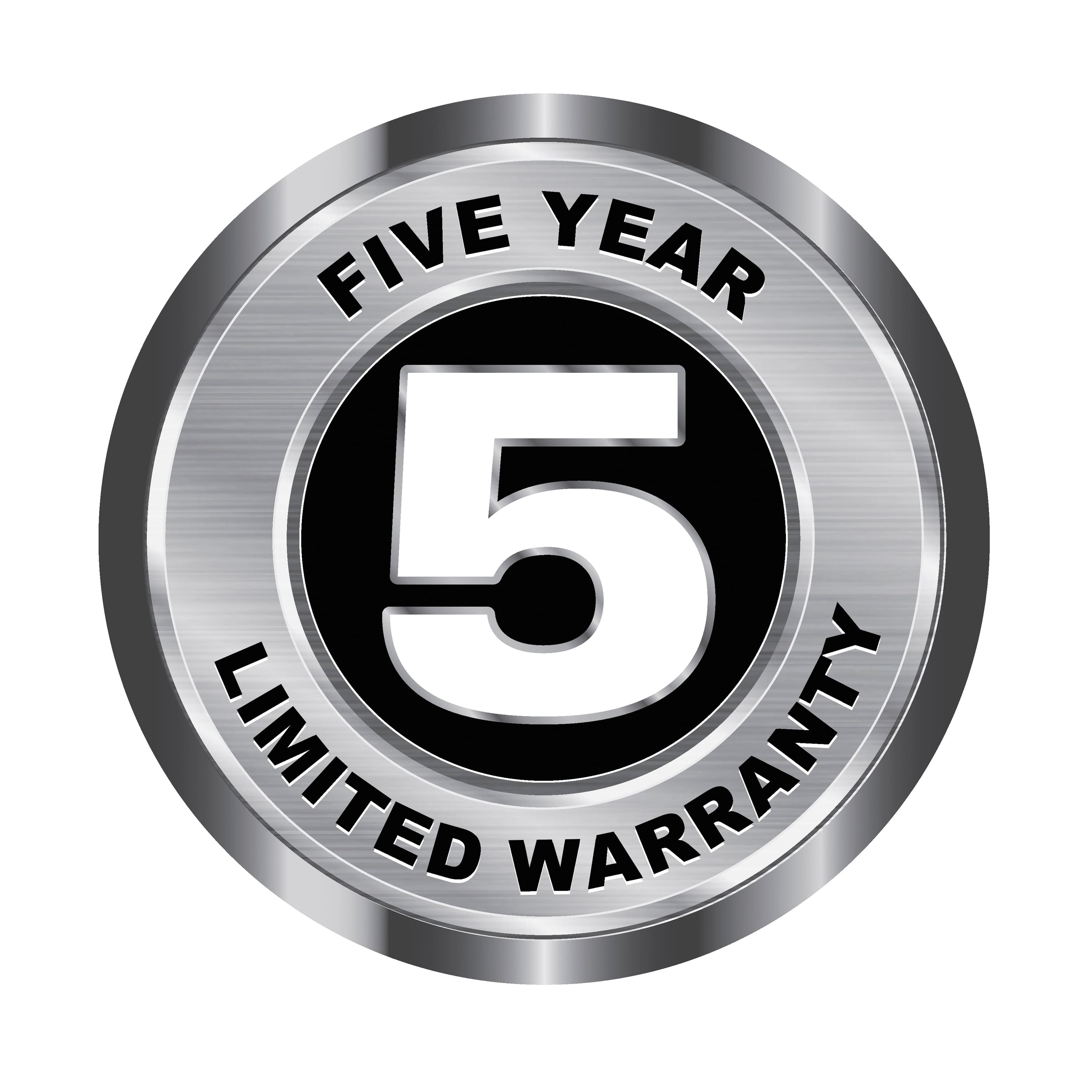 FIVE YEAR
5
LIMITED WARRANTY