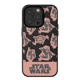 Keyscaper - Star Wars: The Mandalorian Pattern MagSafe Compatible Phone Case - Apple iPhone 15 - Grogu