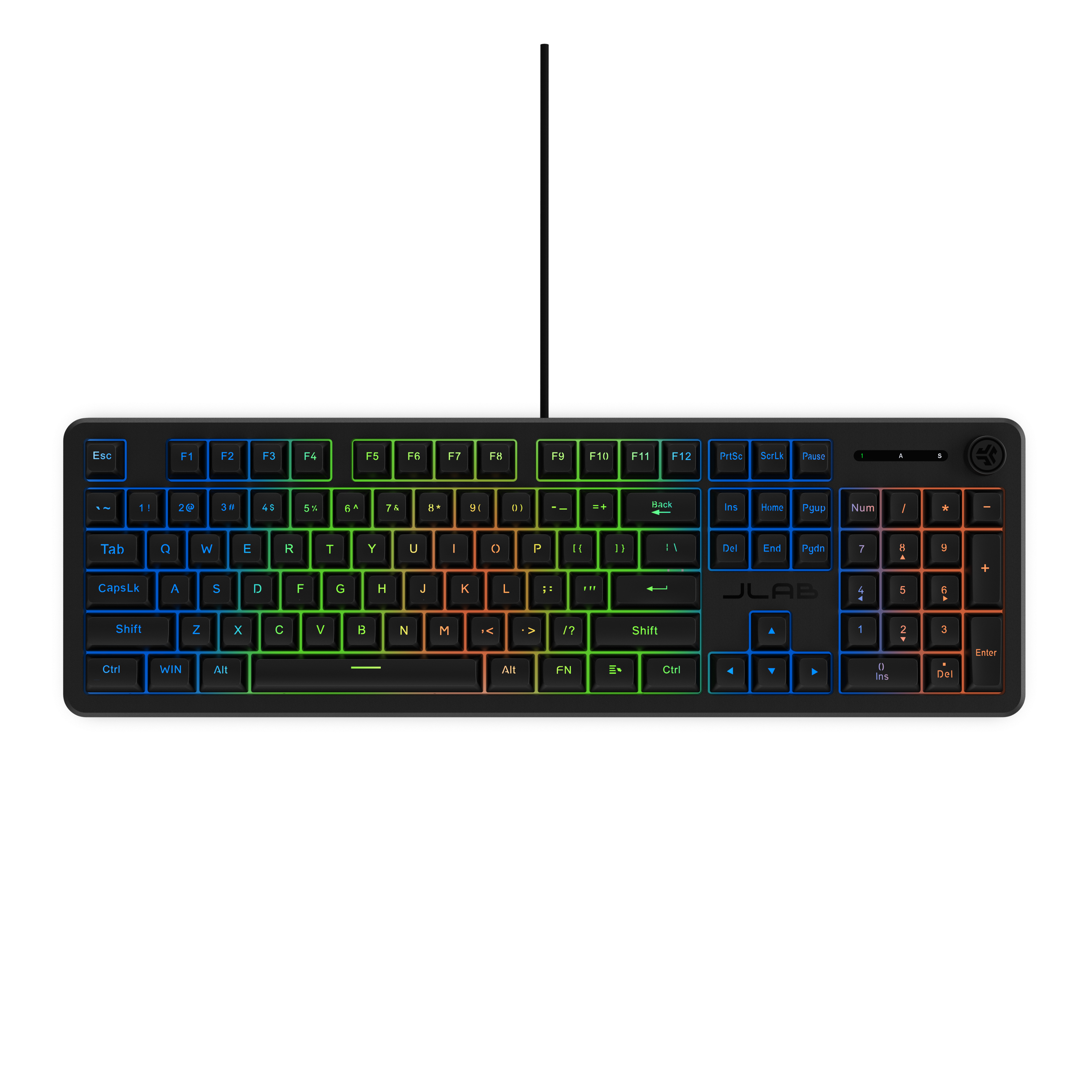 JLab - Nightfall Full-Size Wired Gaming Keyboard