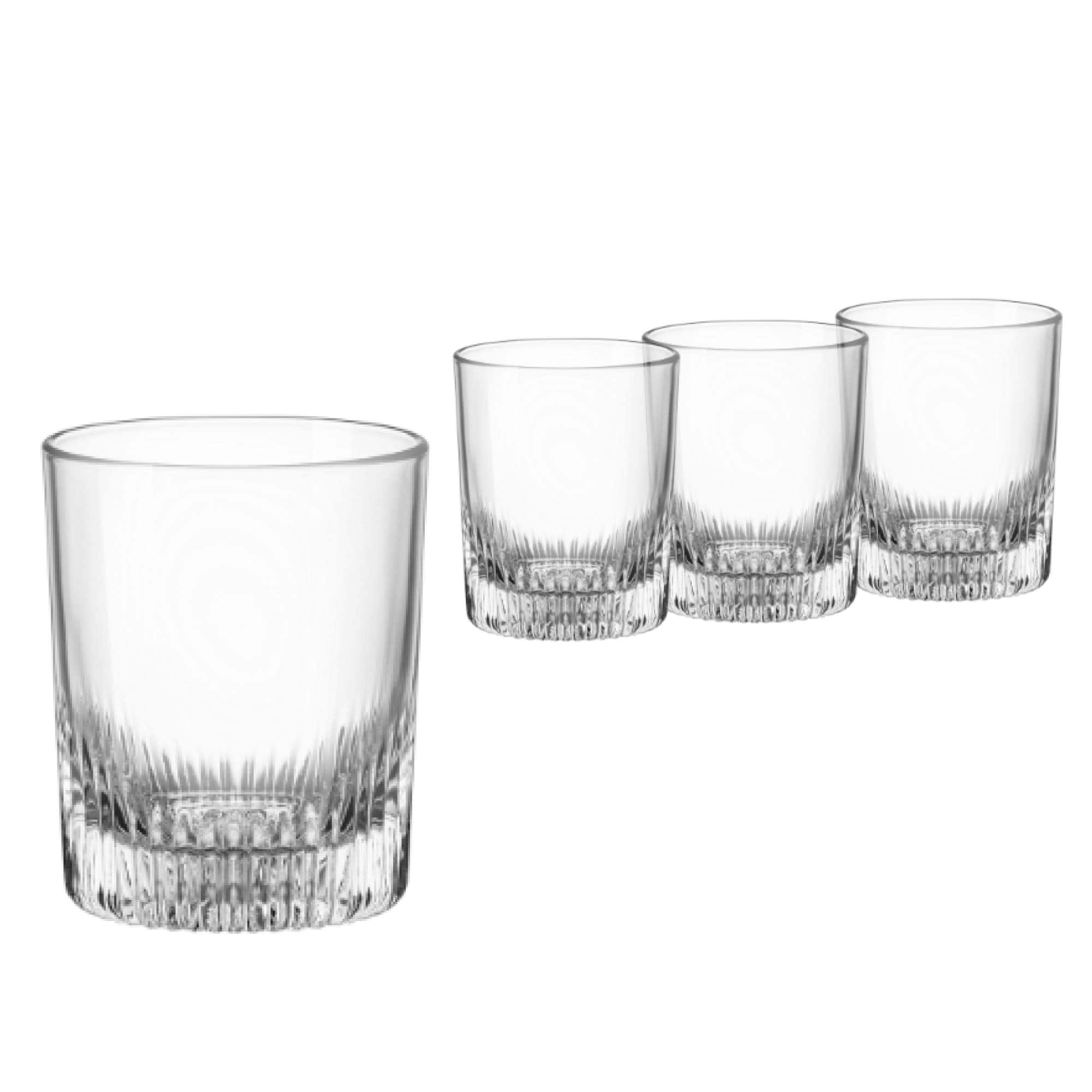 Bormioli Rocco - DOF Whisky Glasses, Set of 4 - 13 Oz Tumblers with Reflective Base - Clear price history on PriceWatchPro