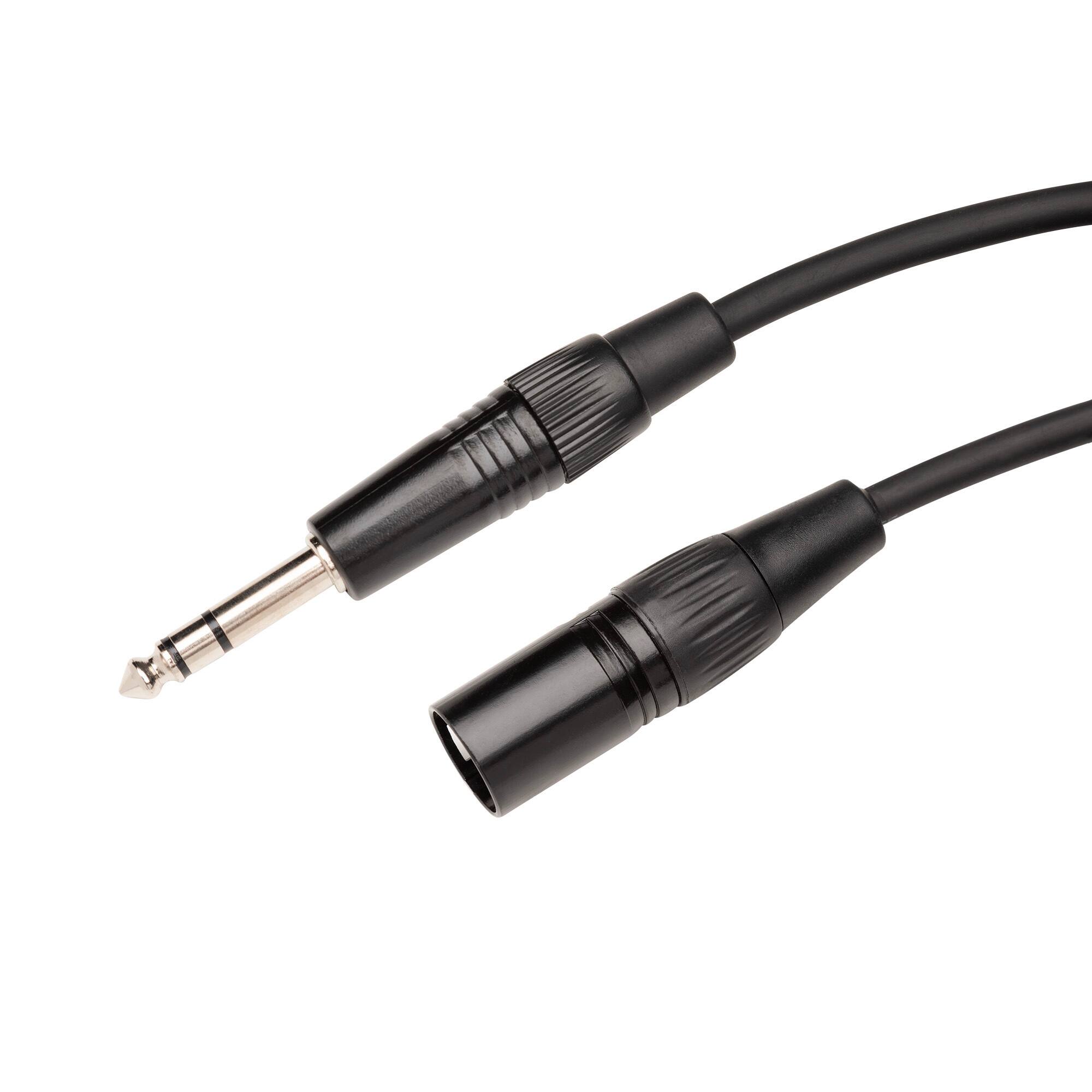 FocusProAudio 1/4 Inch TRS to XLR Male Balanced Cable (10 Feet