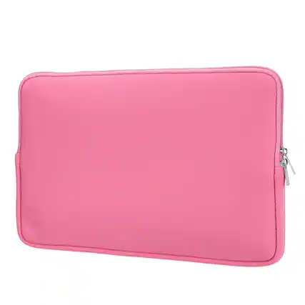Front. Unique Bargains - Laptop Case - Polyester Computer Sleeve Carrying Bag, Waterproof Protective Cover for 17" Notebook - Pink.