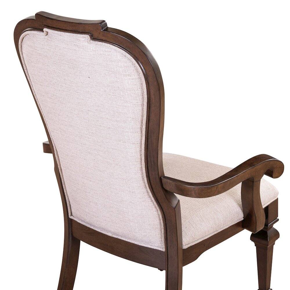 Alt View 4. Liberty Furniture Industries - Provence Park Uph Arm Chair for Dining Room - Set of 2 - Chateau Brown - Brown.