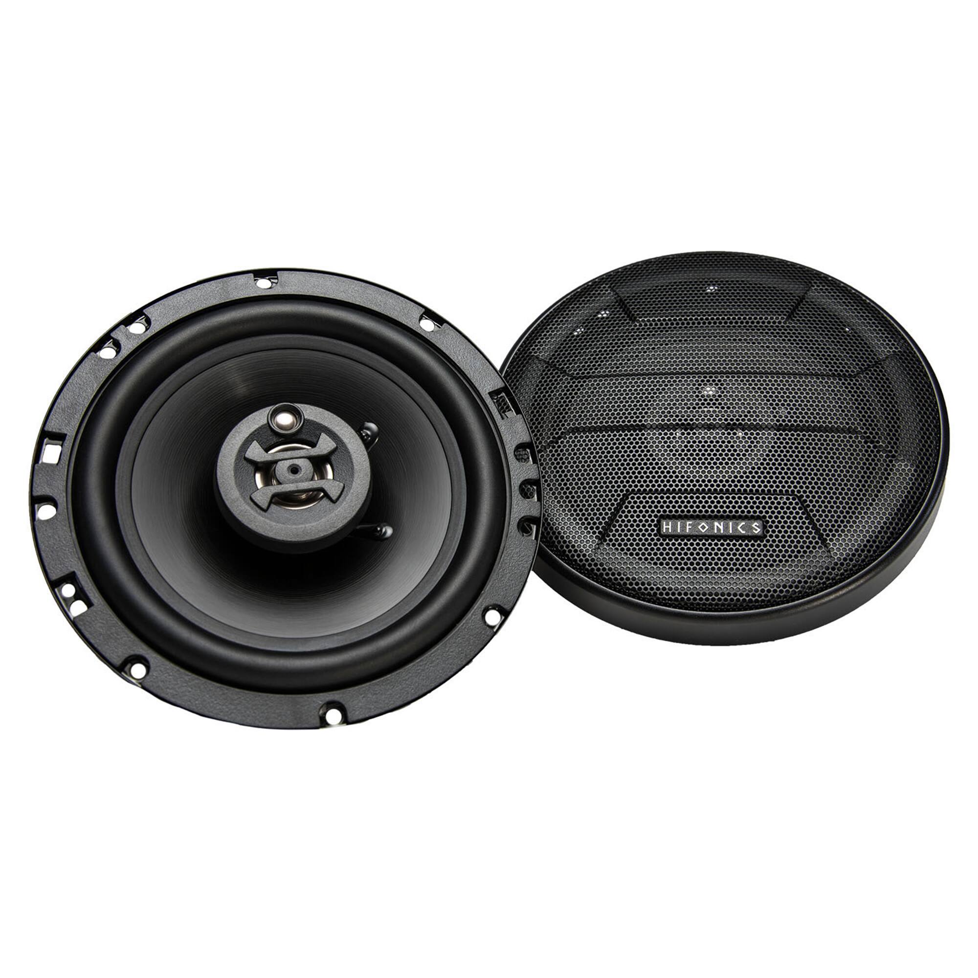 Front. Hifonics - Hifonics Zeus ZS653 6.5 Inch 3 Way 300 Watt Car Audio Coaxial Speakers, Pair - Black.