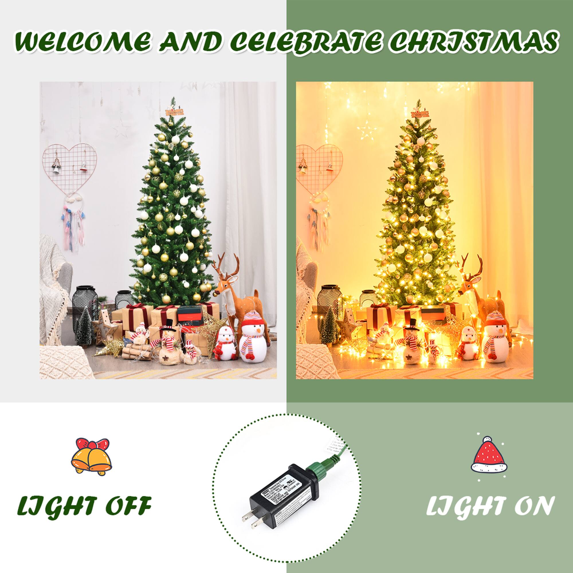WELCOME AND CELEBRATE CHRISTMAS

LIGHT OFF

LIGHT ON