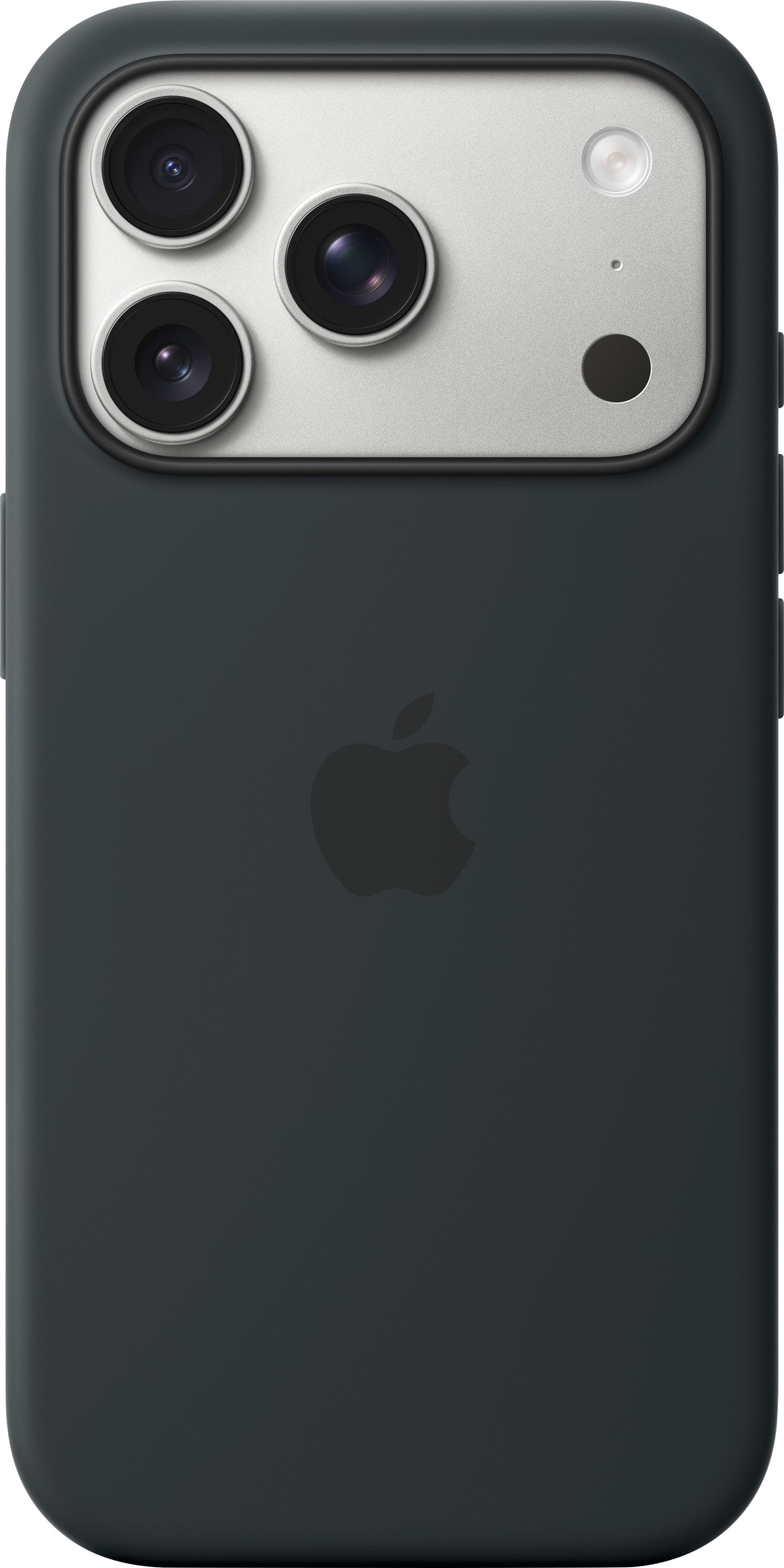 Alt View 1. Apple - iPhone 17 Pro Silicone Case with MagSafe - Black.