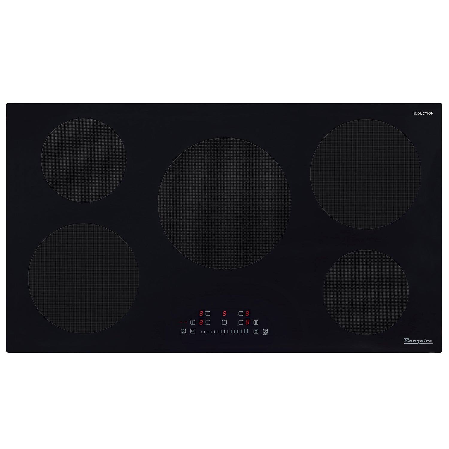 Rangaire - 36" Induction Cooktop 5 Burners RCI361S - Black