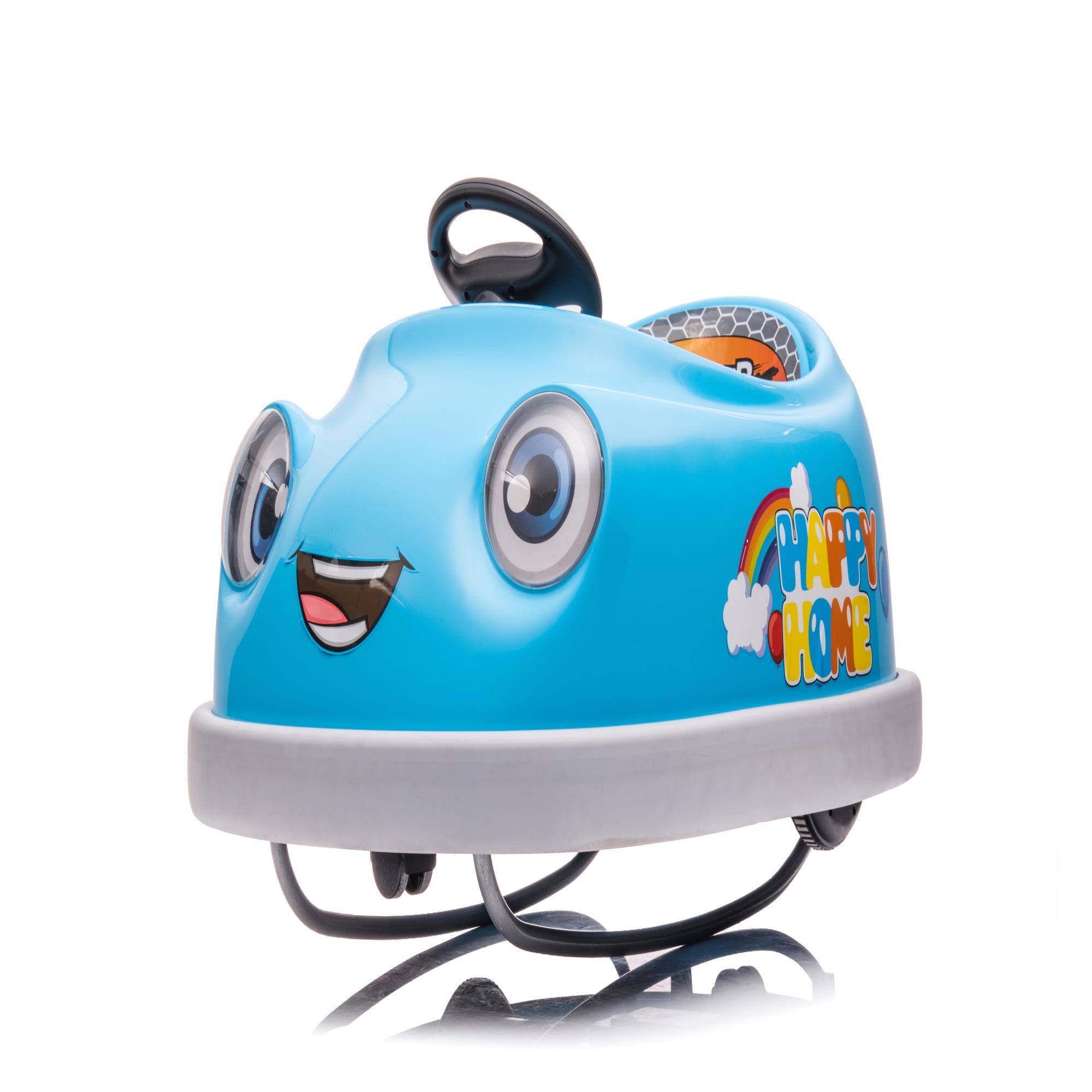Alt View 2. Boyel Living - 1+ Kids 12V Blue Dual-Drive Bumper Car with 6 Play Modes and Remote Control For Gift - Blue.