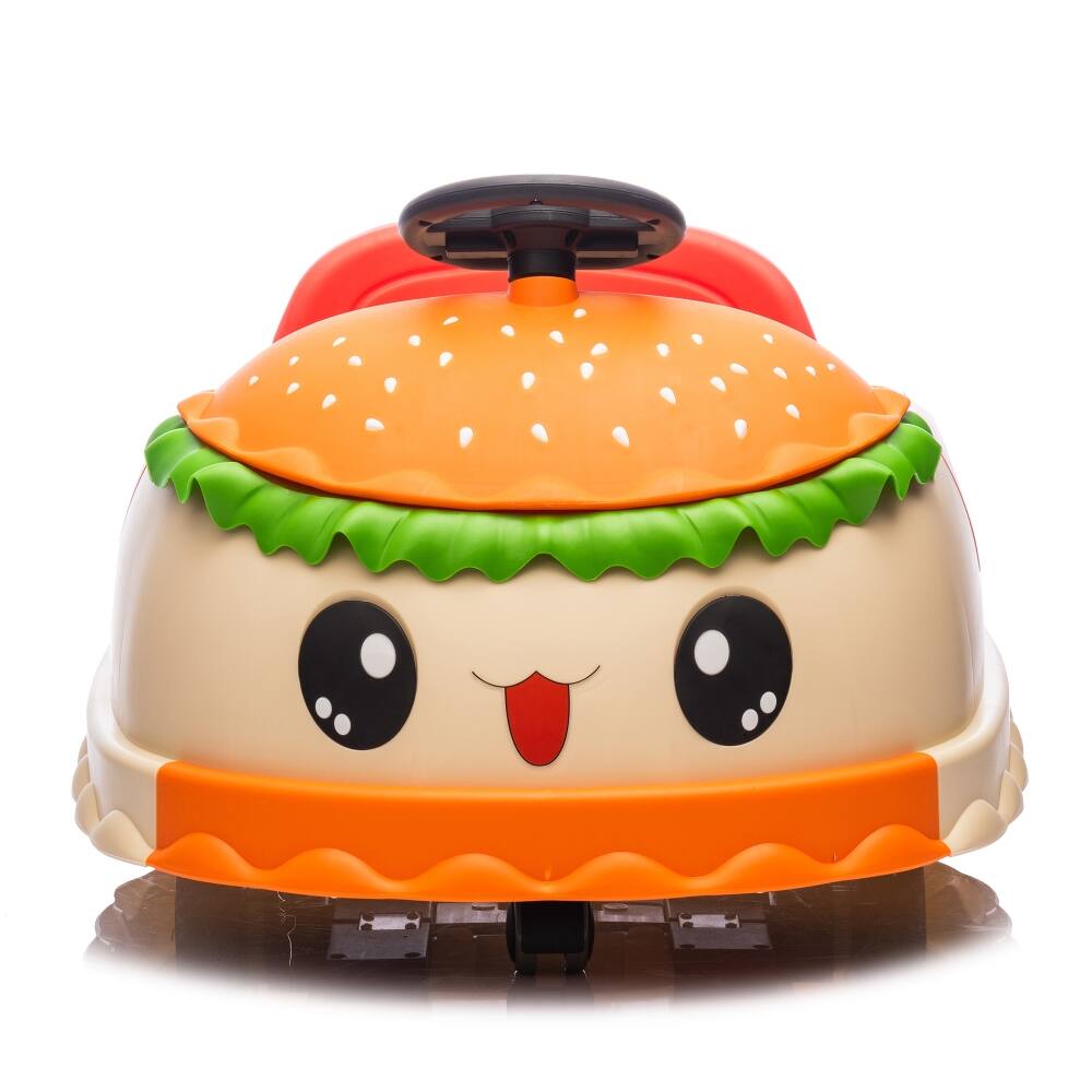 Alt View 7. Ropilly - Ropilly 12V Kids Electric Bumper Car Hamburger Design Ride On Toy.