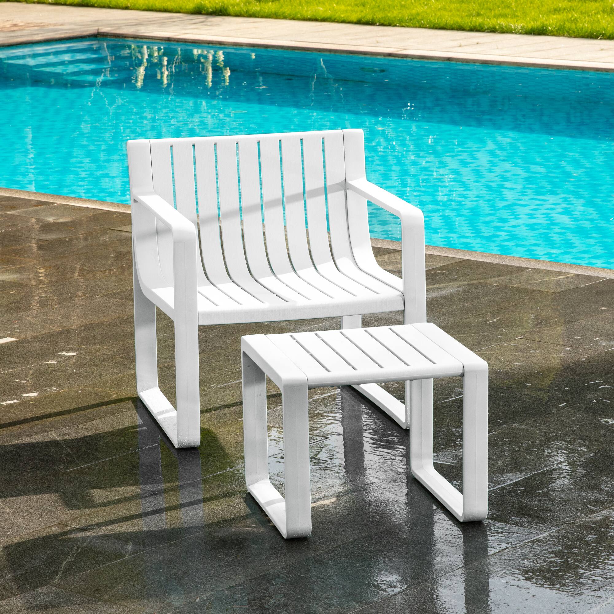 Alt View 1. Werph - Werph Outdoor Patio Furniture Set - White.