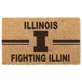 Jardine - Illinois Fighting Illini 18" x 30" Team Logo Doormat - Brown