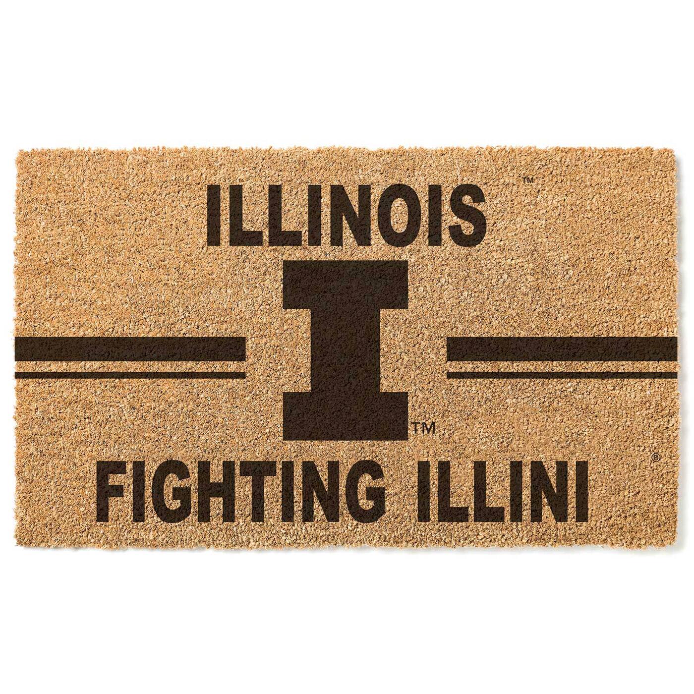Illinois Fighting Illini 18" x 30" Team Logo Doormat