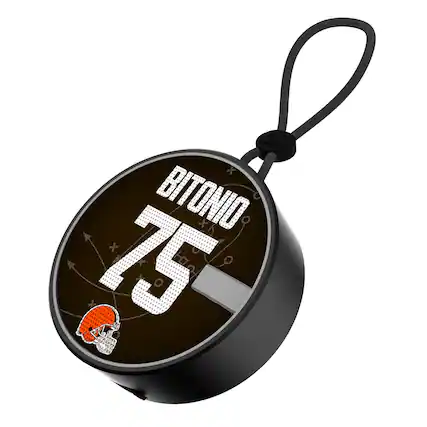 Front. Keyscaper - Joel Bitonio Cleveland Browns Bluetooth IP67 Waterproof Speaker - Black.