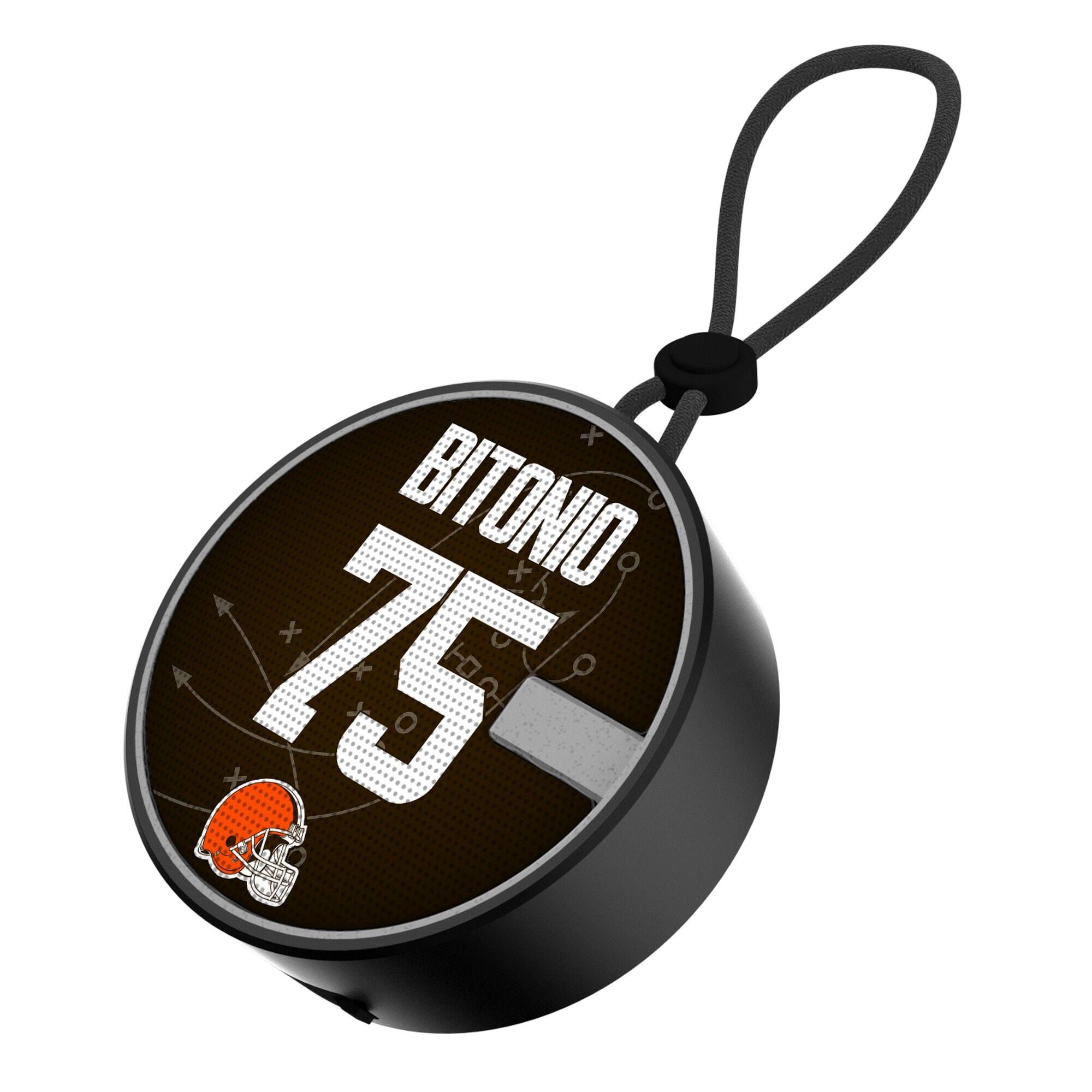 Front. Keyscaper - Joel Bitonio Cleveland Browns Bluetooth IP67 Waterproof Speaker - Black.