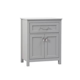 Elegant Kitchen and Bath - 24 Inch Wide Bathroom Storage Freestanding Cabinet In Grey - Gray