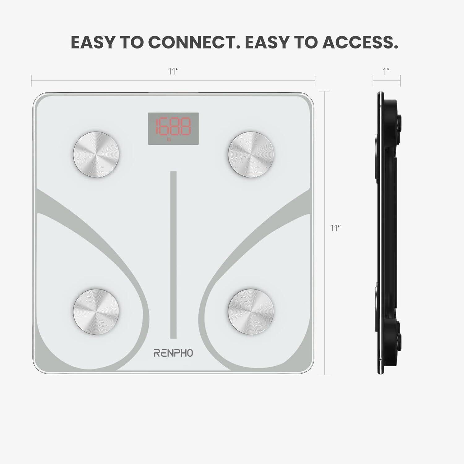 EASY TO CONNECT. EASY TO ACCESS.

11"
1688
11"
RENPHO