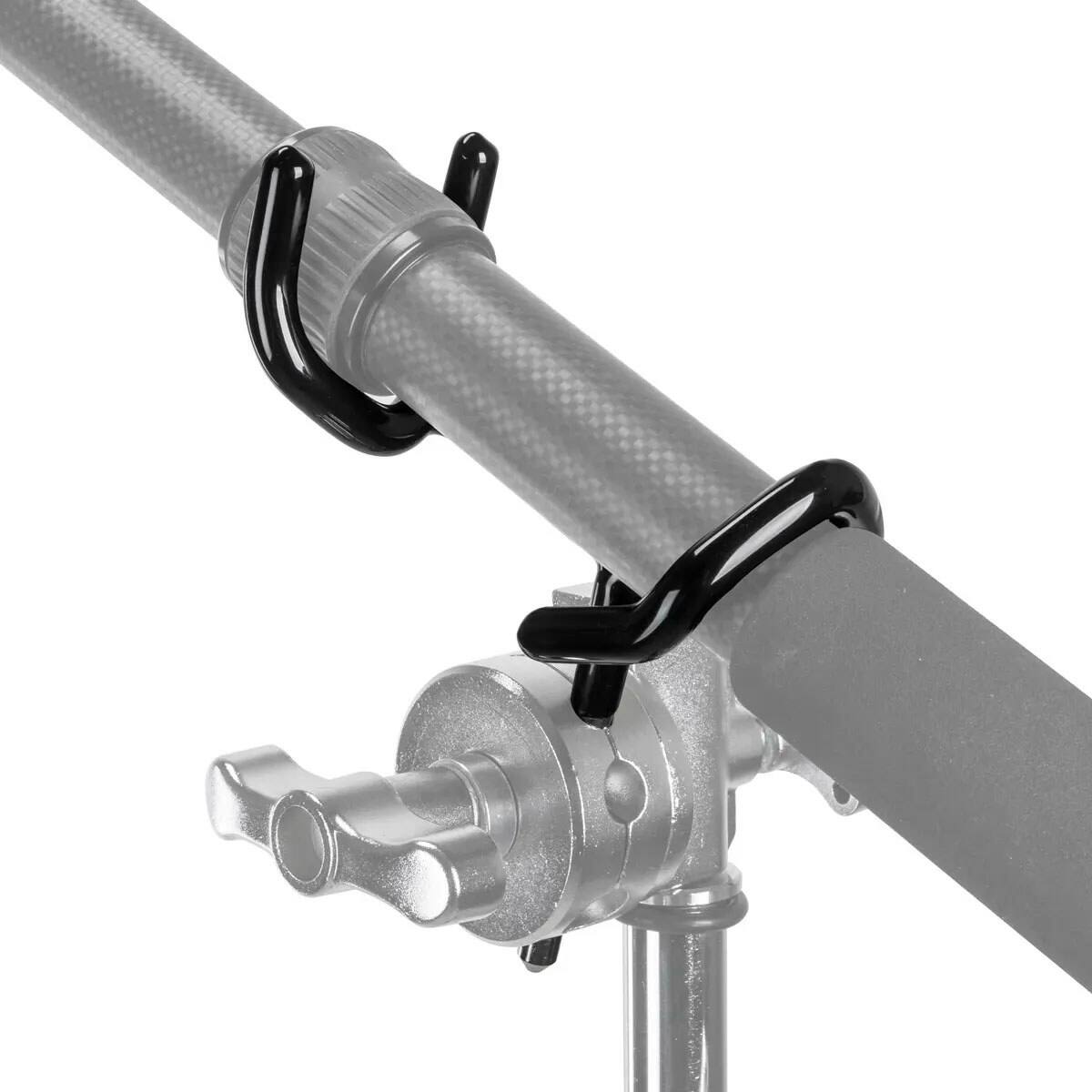 Alt View 5. Flashpoint - Flashpoint 10' C Stand on Turtle Base Kit, Chrome with Boom Pole Holder.