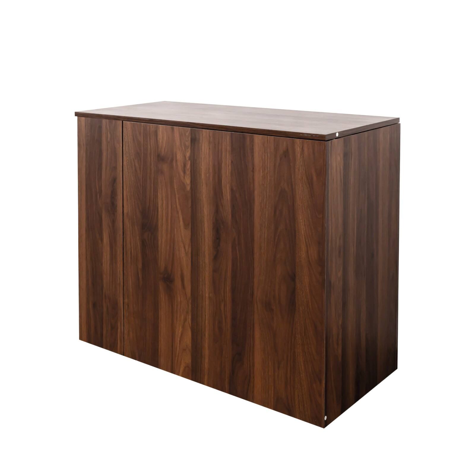 Alt View 9. Glintex - Computer Desk with Drawers, Modern Corner Home Office storage with extendable table, Study Writing Desk Workstation - Walnut.