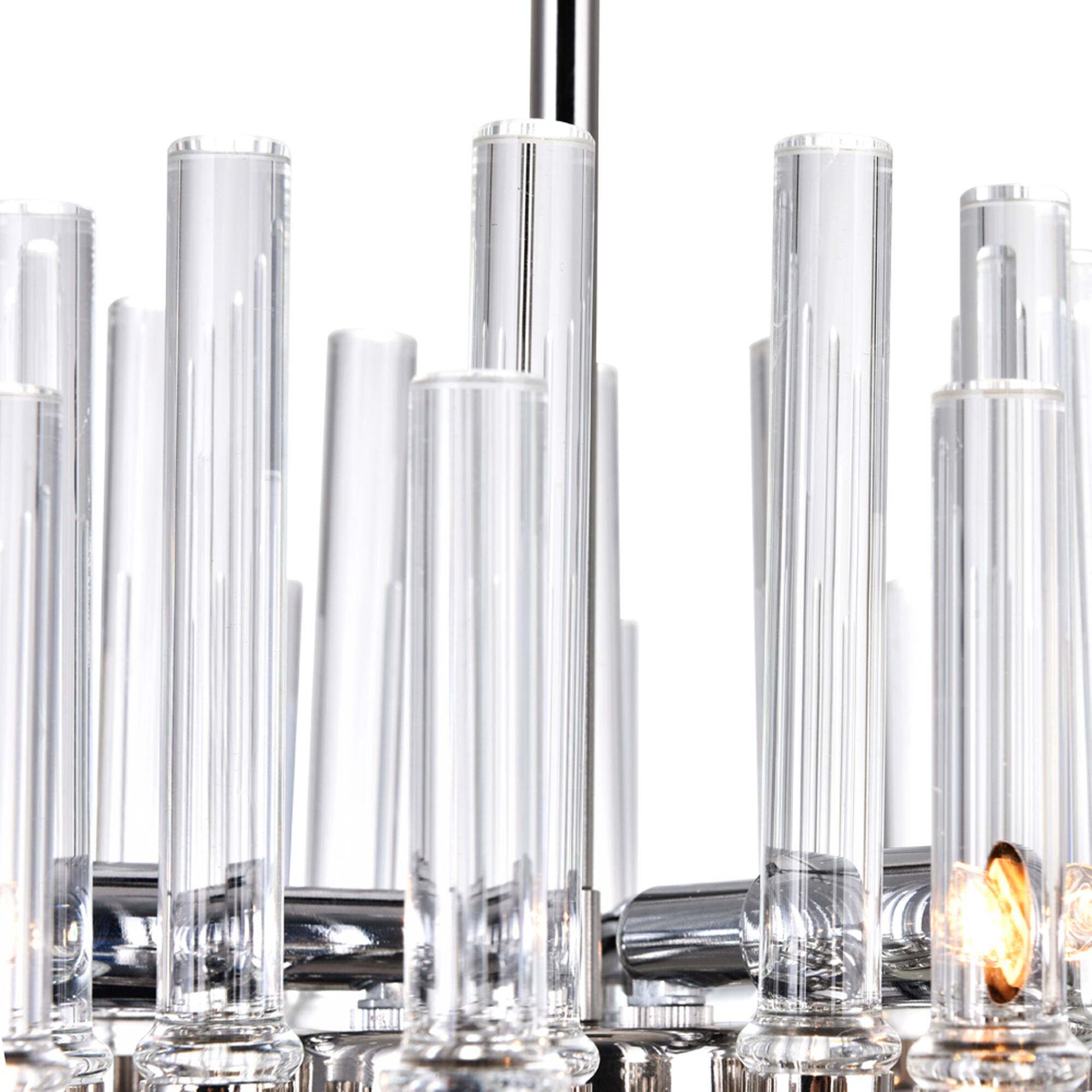 Back. CWI Lighting - Miroir 6 Light Mini Chandelier With Polished Nickel Finish - Polished Nickel.
