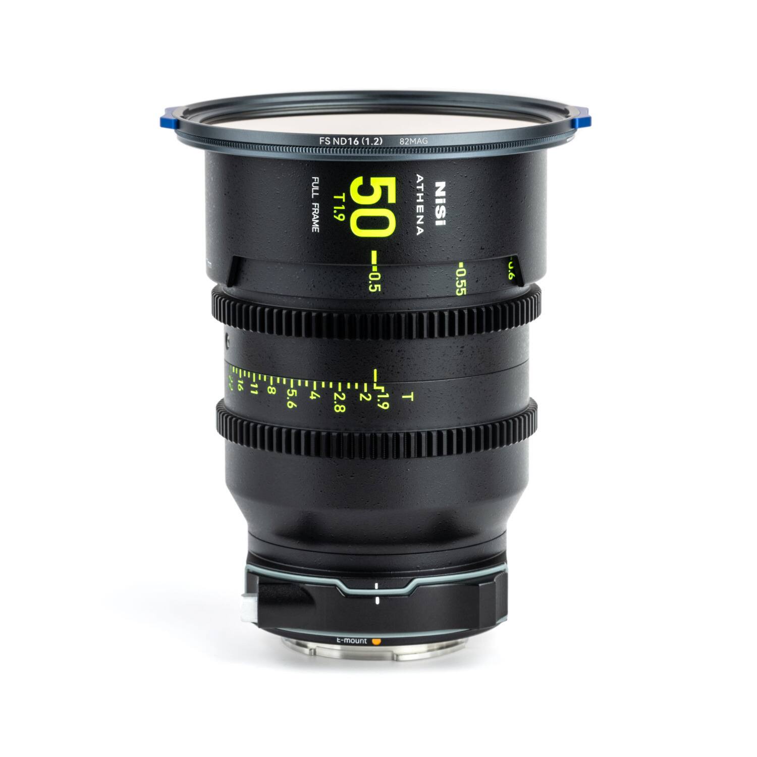 FS ND16 (1.2) 82MAG FULL FRAME T1.9 50 ATHENA NiSi --0.5 -0.55 d.L E t 16 11 8 5.6 4 2.8 2 1.9 T t-mount