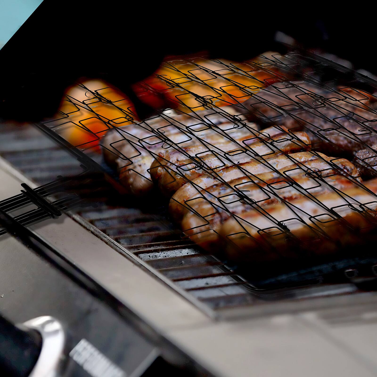 Alt View 5. Norpro - Nonstick Flexible Grilling Basket - Silver.