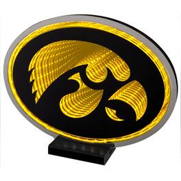 Sporticulture - Iowa Hawkeyes LED Infinity Logo Light - Yellow