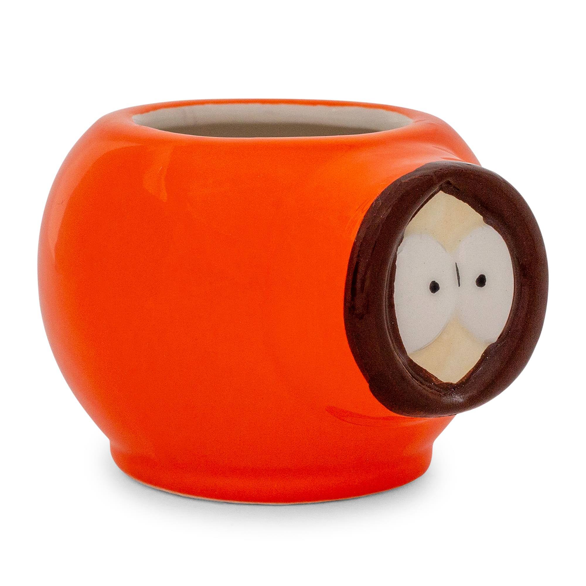 Alt View 1. South Park - South Park Kenny Face Sculpted Ceramic Mini Mug | Holds 3 Ounces - Brown.