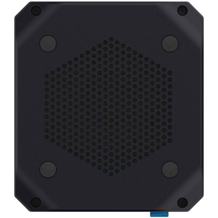 Alt View 5. Hyundai - Hyundai Mini PC, Windows 10 Pro, Intel Core-i3, 8GB RAM, 256GB M.2 SSD, 2 HDMI Ports, Supports 2.5" SATA SSD Slot, VESA - Black.