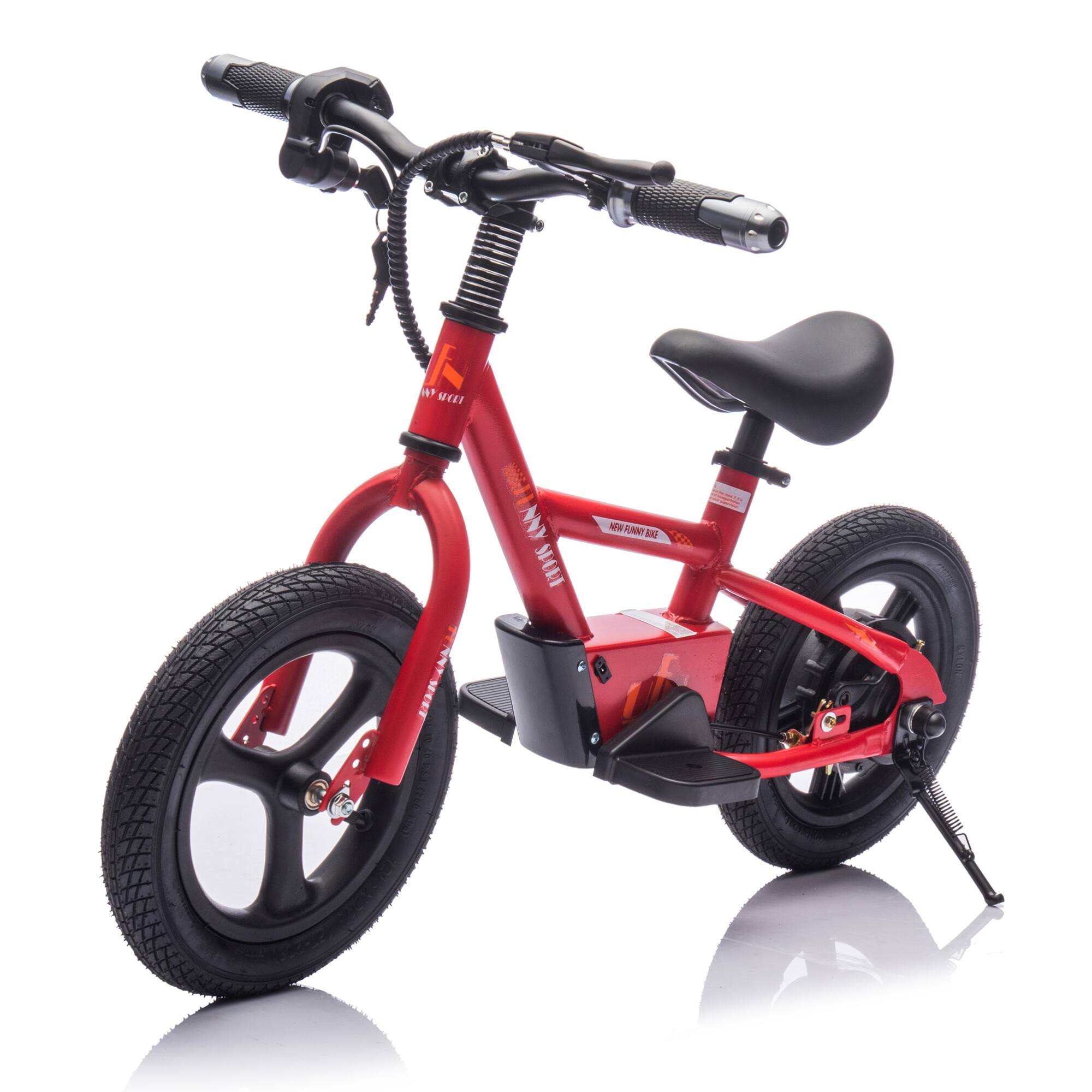 ELEMENT ACE - 24V Kids Electric Balance Dirt Bike with Adjustable Seat and Power Display for Ages 3+ - Red