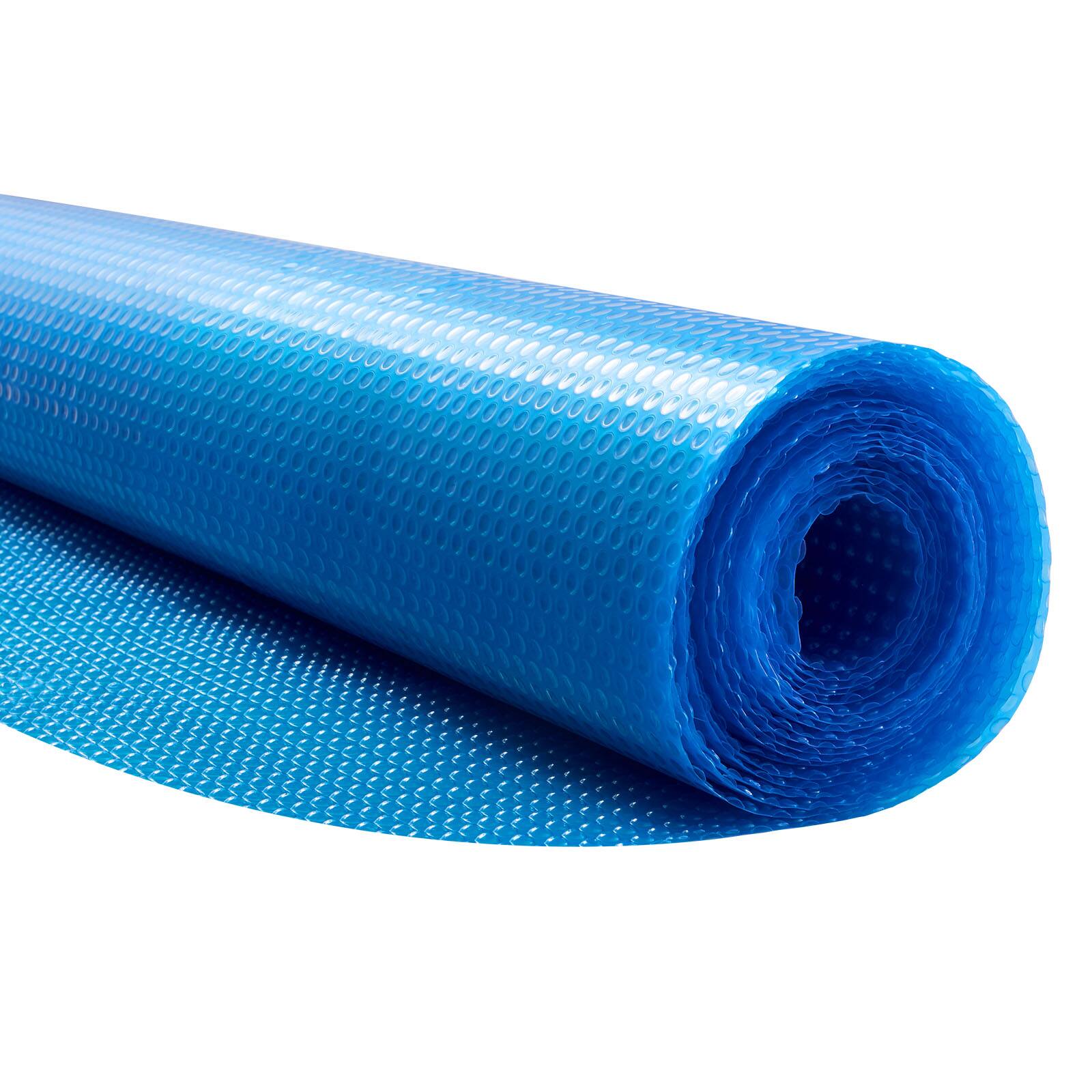 Front. VEVOR - Solar Pool Cover, 24 ft Round Pool Bubble Cover, 12 Mil Pools Solar Blanket with Bubble & PE Material, Blue - Blue.
