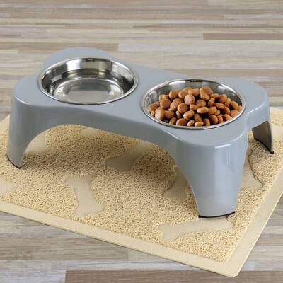 BOWWOW バウワウ 20SS THE MARBLE ALL IN ONE L Gibson Home Bow Wow Meow 3 Piece Elevated Pet Bowl Dinner
