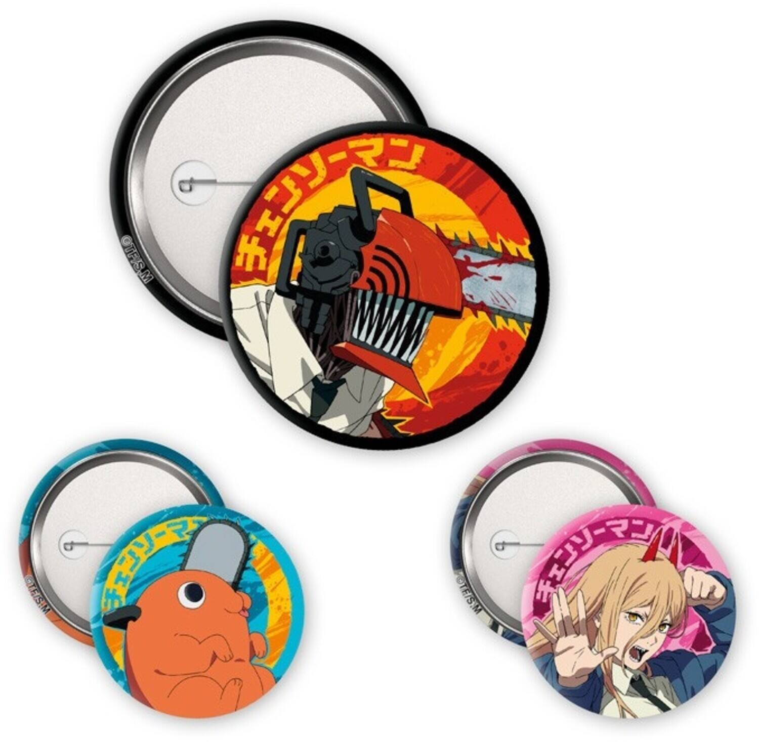 ABYSSE AMERICA Chainsaw Man Badge Pack Denji Devil Pochita COLLECTIBLES ...