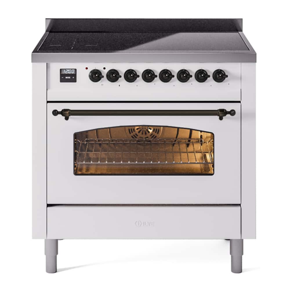 ILVE - Nostalgie II 36 inch Induction Range with 6 Induction Elements - White