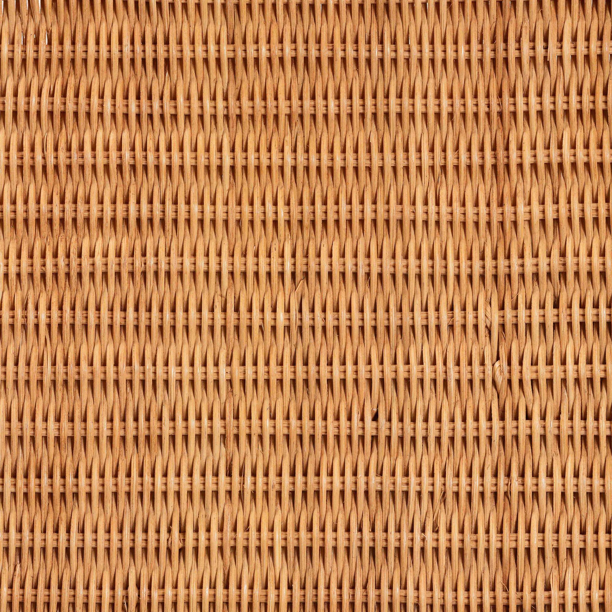 Alt View 2. bali & pari - Ayleen Natural Rattan Basket with Scalloped Lid – Handwoven Wicker Storage Box, Boho Coastal Home Décor, Large - Light Honey.