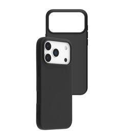 Qixxronics - Silicone Phone Case Compatible with iPhone 17 Pro Drop Protection Shockproof - Black