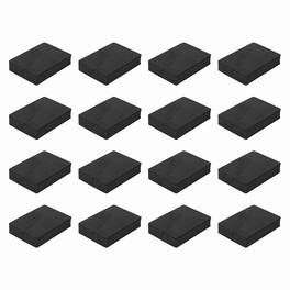 Unique Bargains - Single Sided Speaker Isolation Pads 90x65x20mm Square EVA Acoustic Foam Anti-Vibration Feet for Speaker Subwoofer, 16pcs - Black