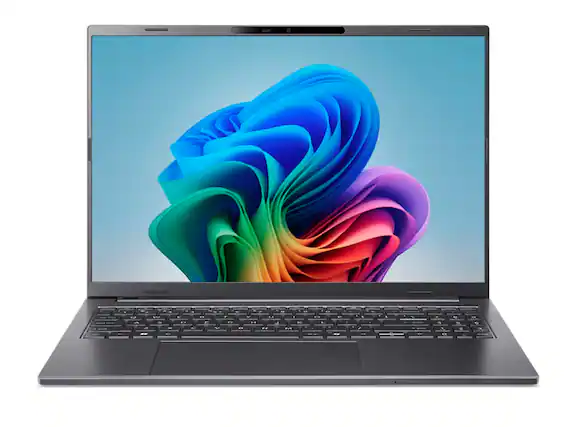Front. Acer - 16" A16-61MT Laptop 1920x1200 Ryzen AI 9 365 32GB 1TB SSD Radeon 880M.